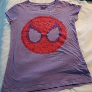 Girl's spiderman shirt